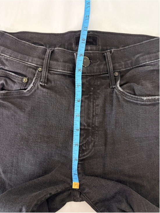 MOTHER The Weekender Flare Jeans Sz 24 Not Guilty Black EUC - Picture 14 of 14